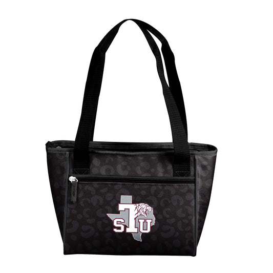 Texas Southern Leopard Print 16 Can Cooler Tote - Logo Brands - Flyclothing LLC