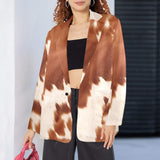 Baha Ranch Cowhide Print blazer