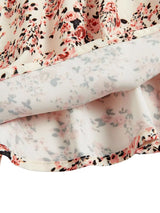 Floral Print Tie Strap Mini Dress - Trendsi - Flyclothing LLC