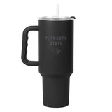 Plymouth State 40oz Black Tonal Powder Coat Tumbler - Logo Brands - Flyclothing LLC