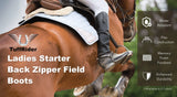 TuffRider Ladies Starter Back Zip Field Boots Synthetic Leather - Breeches.com - Flyclothing LLC