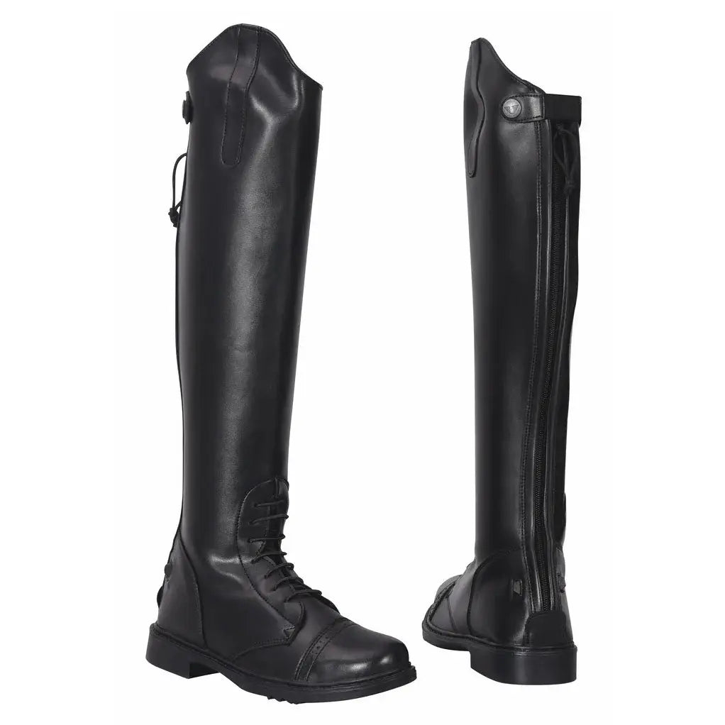 TuffRider Ladies Starter Back Zip Field Boots Synthetic Leather - Breeches.com - Flyclothing LLC