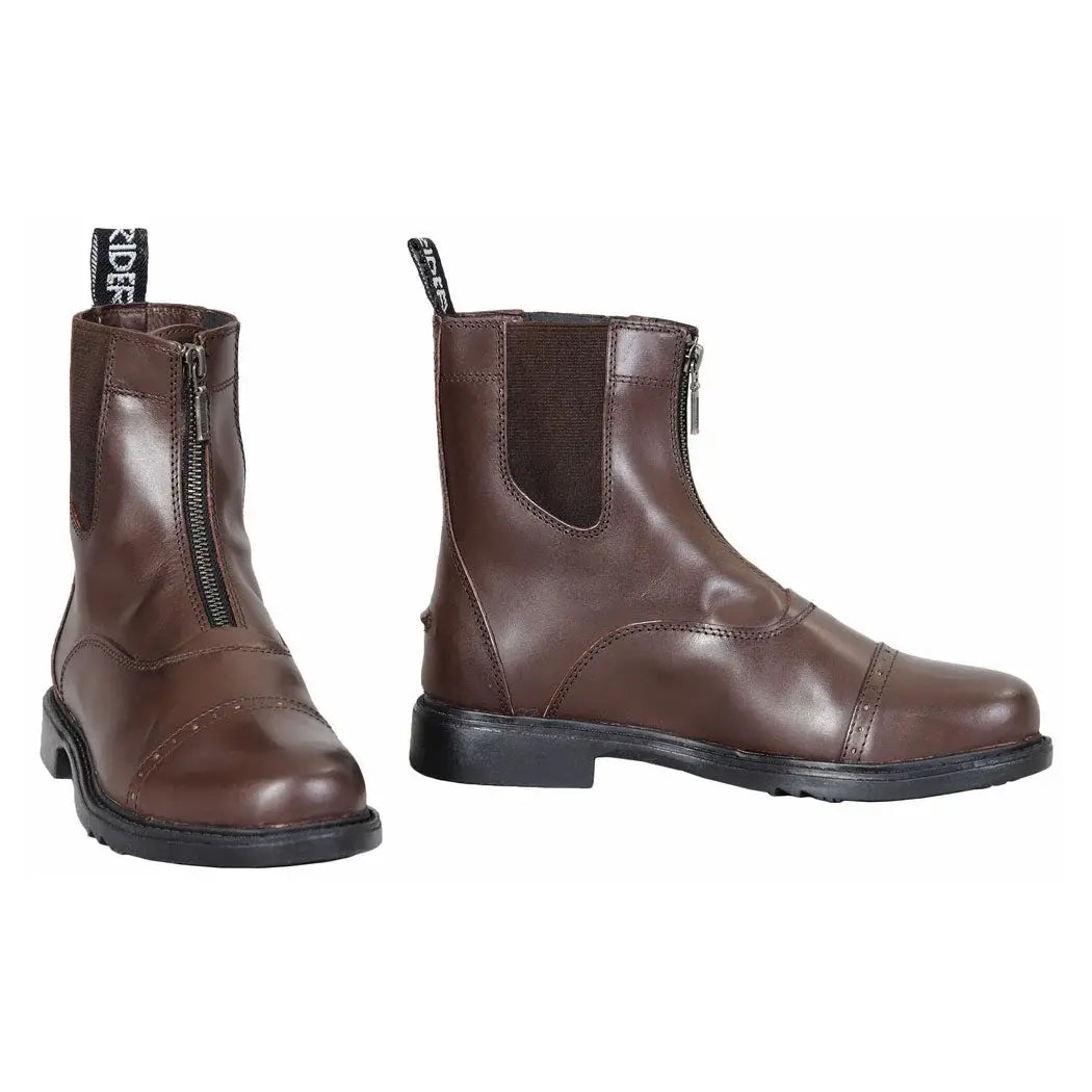TuffRider Men's Baroque Front Zip Paddock Boots w/ Metal Zipper - Breeches.com - Flyclothing LLC