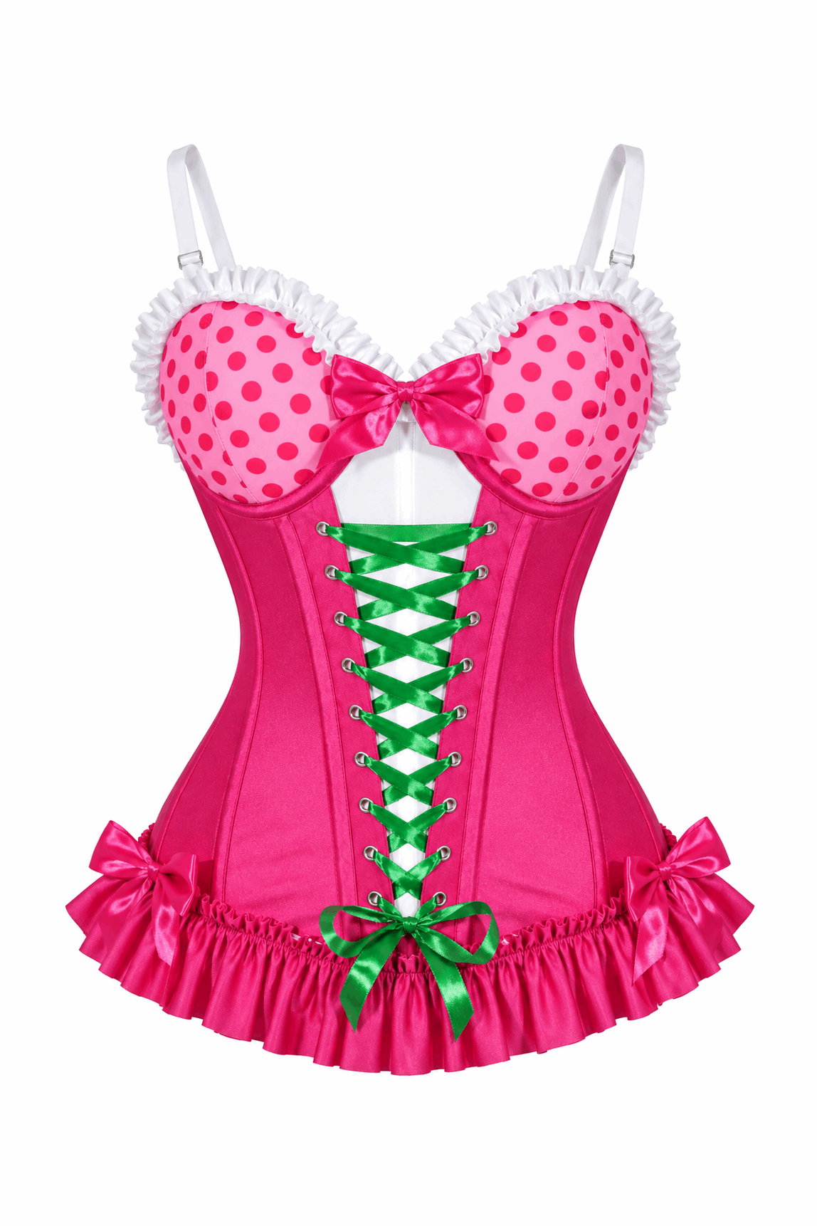 Daisy Corsets Lavish Raspberry Ruffle Sweetheart Bustier Corset - Daisy Corsets - Flyclothing LLC
