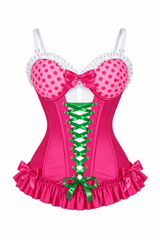 Daisy Corsets Lavish Raspberry Ruffle Sweetheart Bustier Corset - Daisy Corsets - Flyclothing LLC