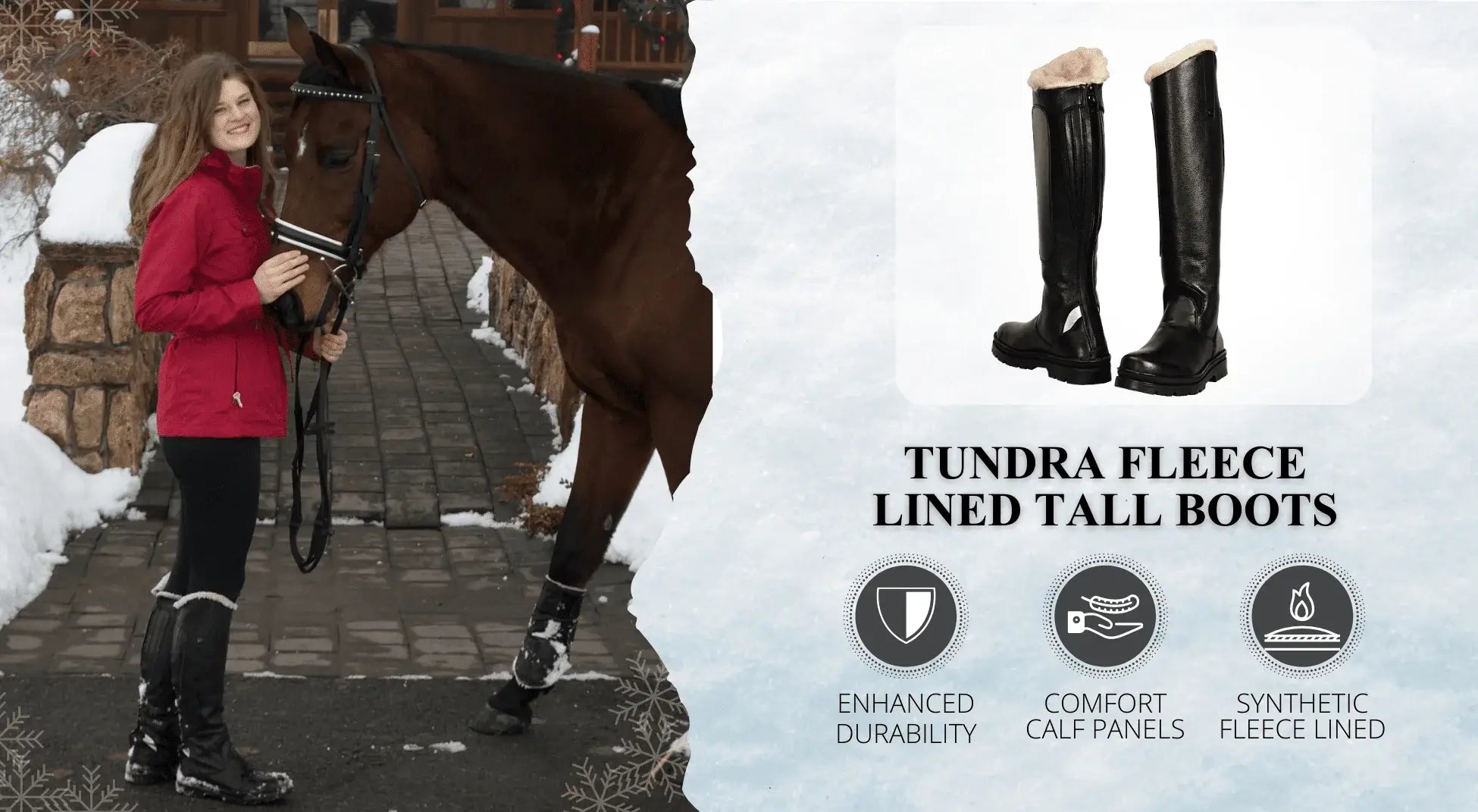 TuffRider Ladies Tundra Fleece Lined Tall Boots in Synthetic Leather - Breeches.com - Flyclothing LLC