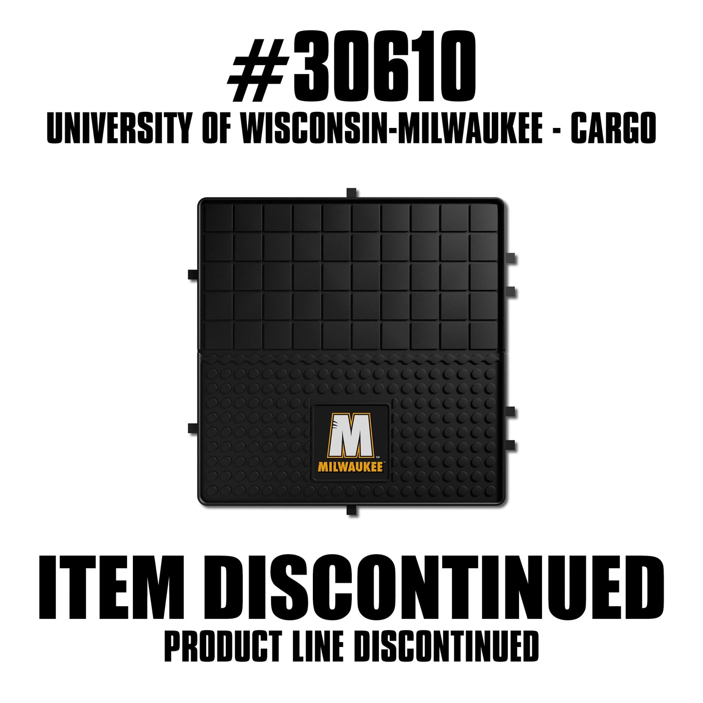 Wisconsin-Milwaukee Panthers Heavy Duty Cargo Mat 31"x31" - Wisconsin-Milwaukee - Flyclothing LLC
