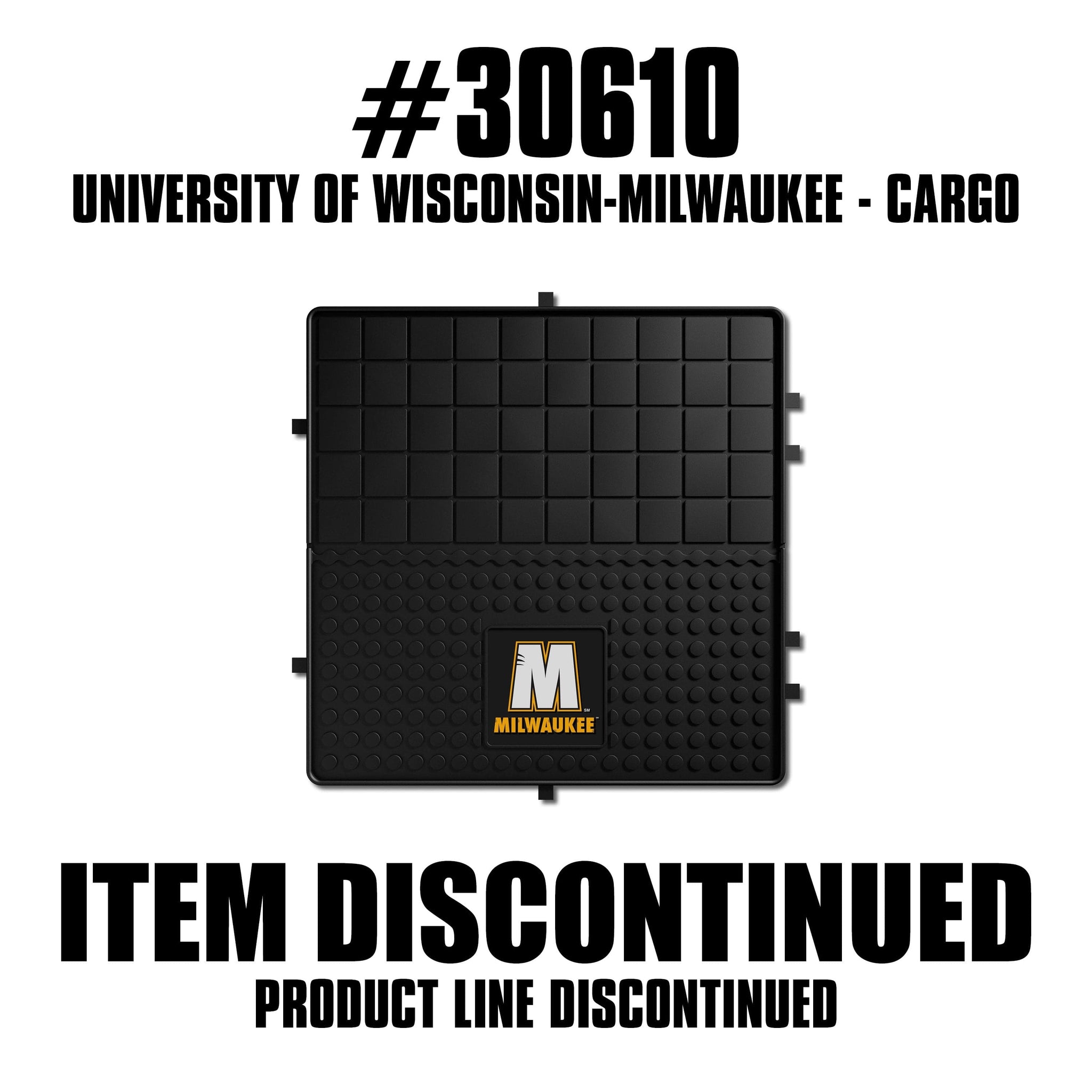 Wisconsin-Milwaukee Panthers Heavy Duty Cargo Mat 31"x31" - Wisconsin-Milwaukee - Flyclothing LLC