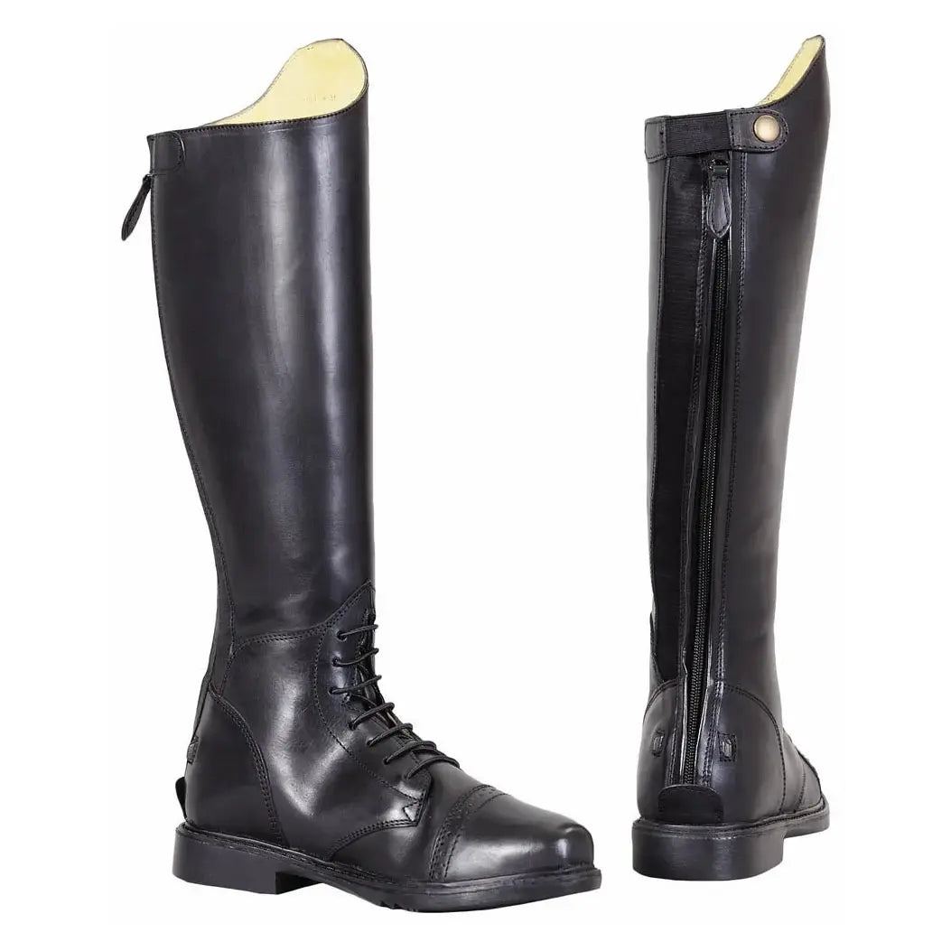 TuffRider Women Leather Back Zipper Short Baroque Field Boots - Breeches.com - Flyclothing LLC