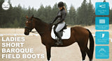 TuffRider Women Leather Back Zipper Short Baroque Field Boots - Breeches.com - Flyclothing LLC