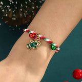Christmas Charm Braided Rope Bracelet - Trendsi - Flyclothing LLC
