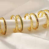 Gold-Plated Czech Diamond Double-Layered Ring - Trendsi - Flyclothing LLC
