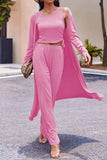 Drawstring Tank, Long Sleeve Cover Up and Pants Set - Trendsi - Flyclothing LLC