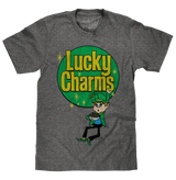 Lucky Charms Retro Logo T-Shirt - Gray