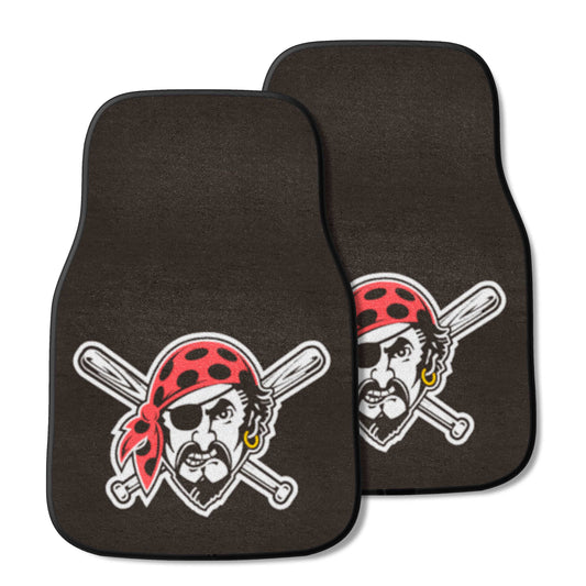 Pittsburgh Pirates Front Carpet Car Mat Set - 2 Pieces - Pittsburgh Pirates