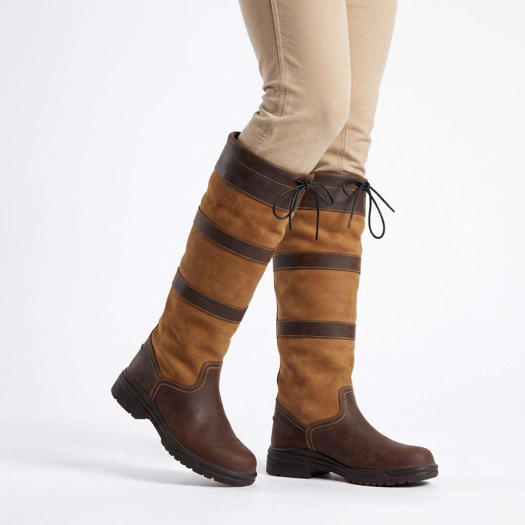 TuffRider Ladies Lexington Tall Country Boots Chocolate Fawn - Breeches.com - Flyclothing LLC