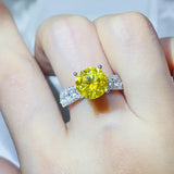 3 Carat Moissanite 925 Sterling Silver Ring - Trendsi - Flyclothing LLC