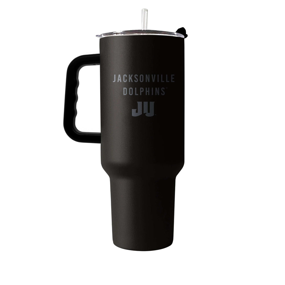 Jacksonville 40oz Black Tonal Powder Coat Tumbler - Logo Brands - Flyclothing LLC