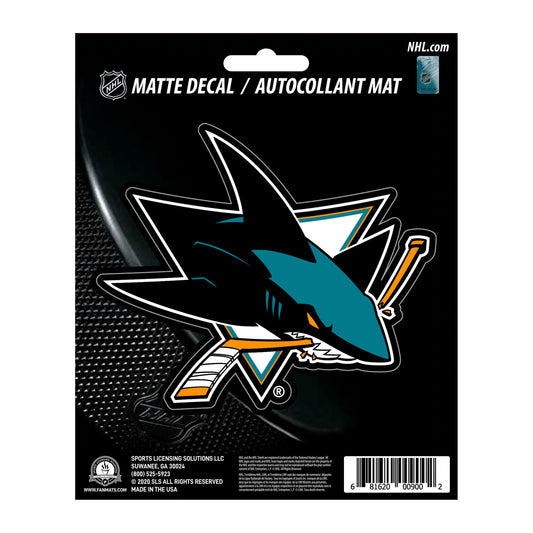 San Jose Sharks Matte Decal Sticker - San Jose Sharks