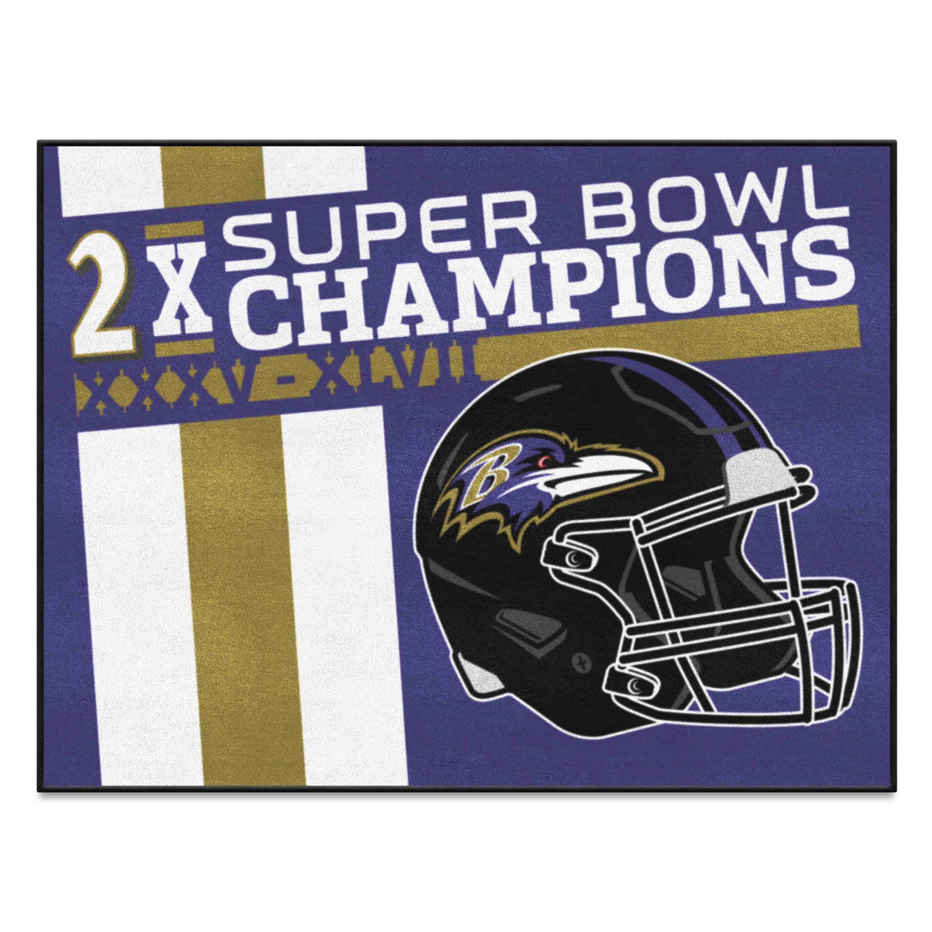 Baltimore Ravens All-Star Rug - 34 in. x 42.5 in. Plush Area Rug - Baltimore Ravens