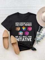 Graphic Round Neck Short Sleeve T-Shirt - Trendsi - Flyclothing LLC