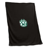 Northwest Missouri State Black Sweatshirt Blanket (Screened) - Logo Brands - Flyclothing LLC