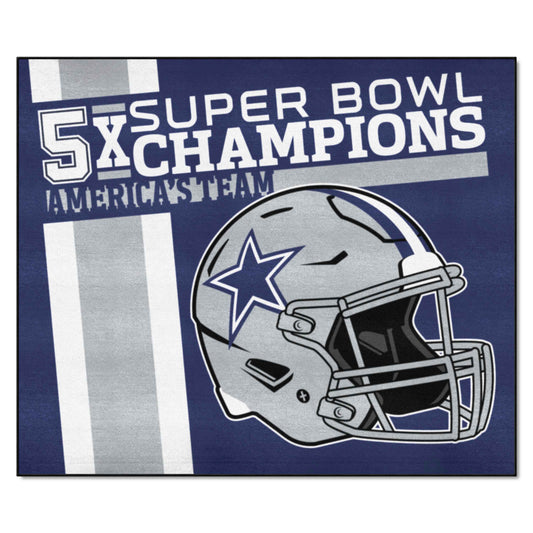 Dallas Cowboys Dynasty Tailgater Rug - 5ft. x 6ft. - Dallas Cowboys