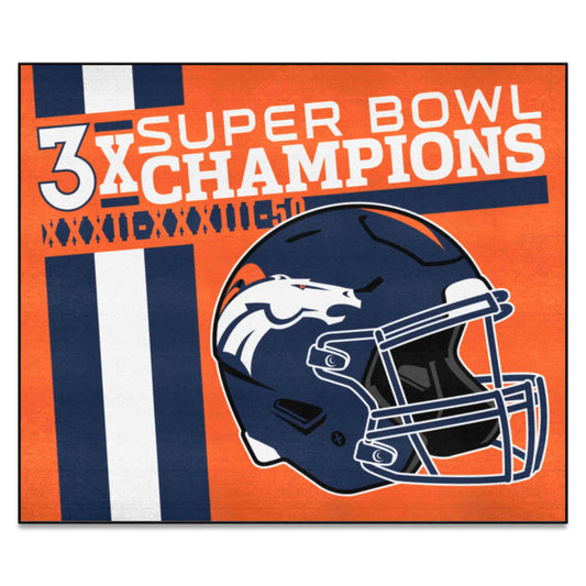 Denver Broncos Dynasty Tailgater Rug - 5ft. x 6ft. - Denver Broncos