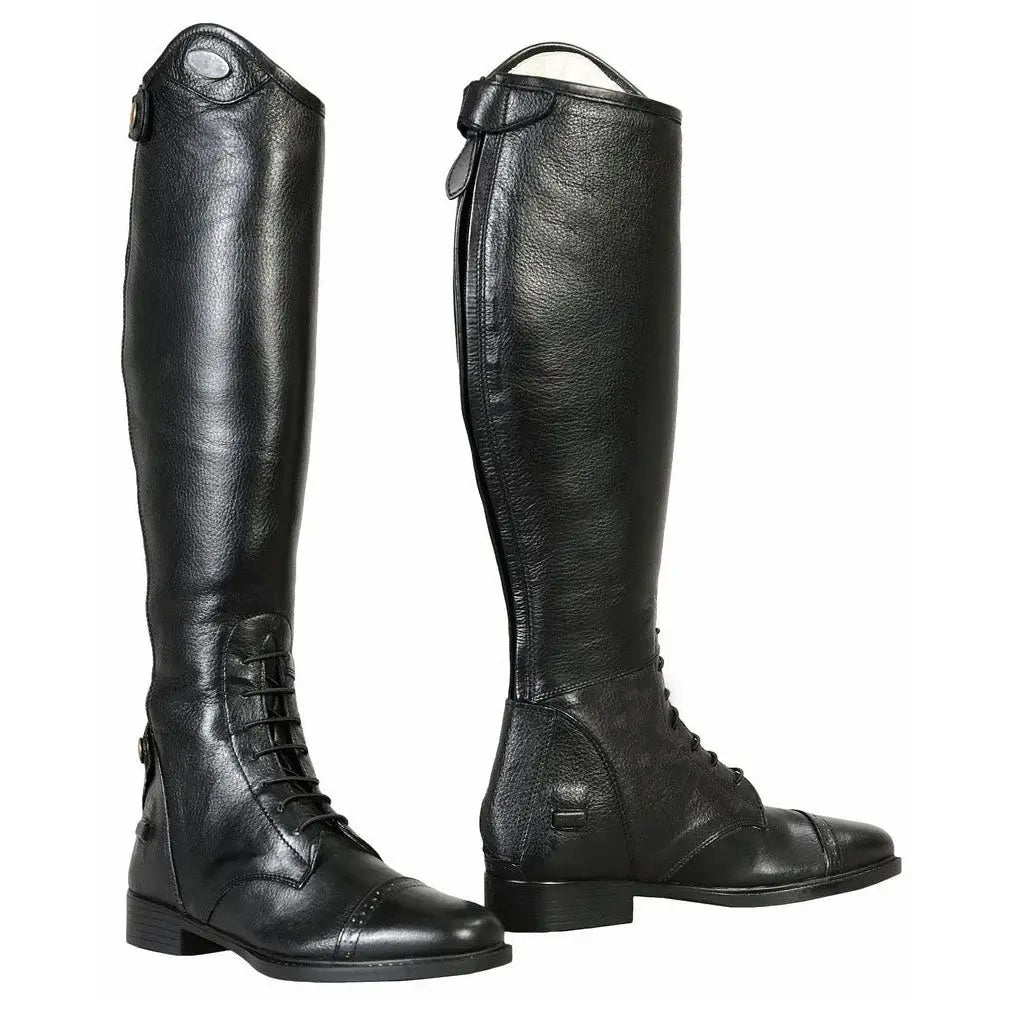 TuffRider Ladies Belmont Genuine Leather Field Boots Black - Breeches.com - Flyclothing LLC