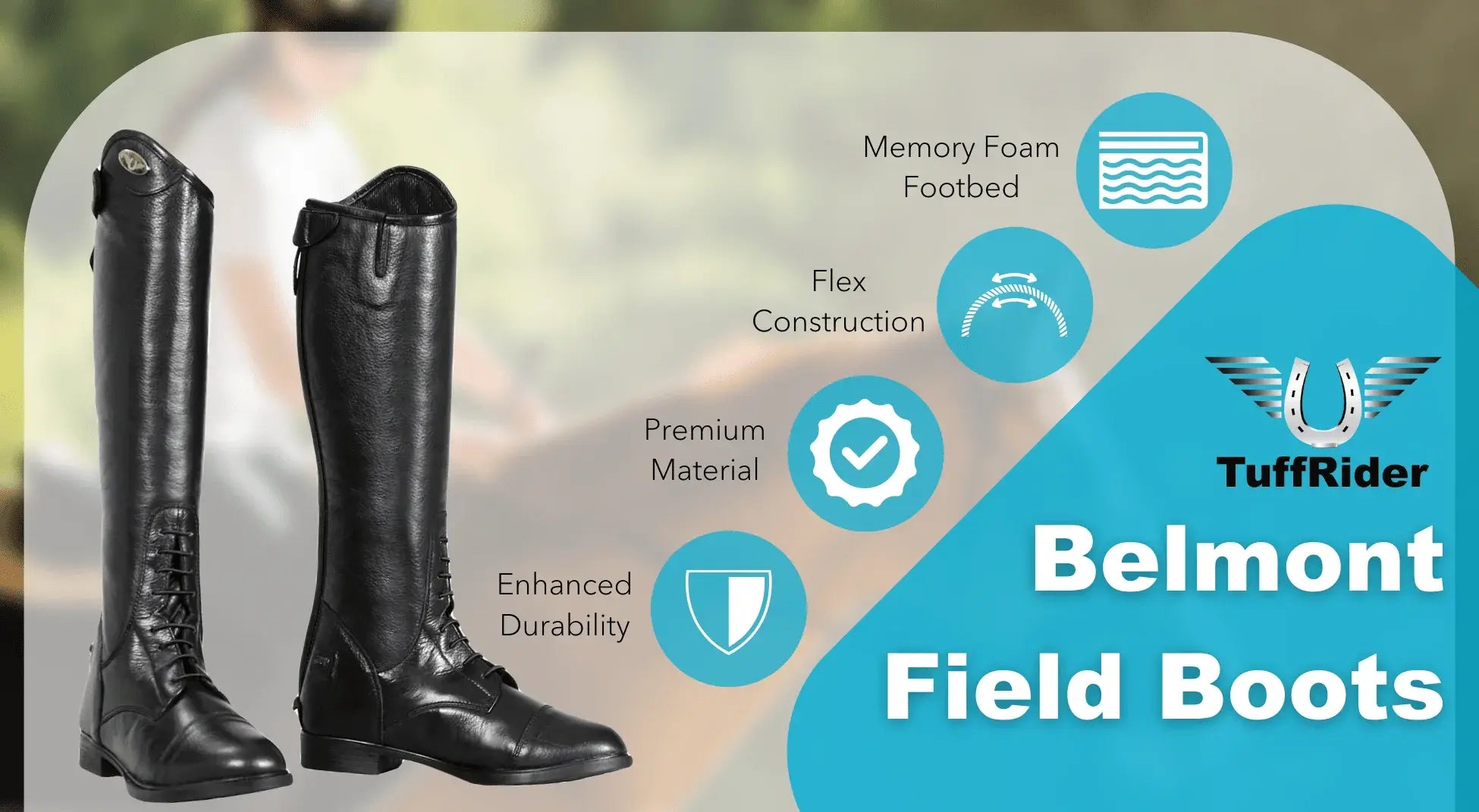TuffRider Belmont Junior Field Boots - Breeches.com - Flyclothing LLC
