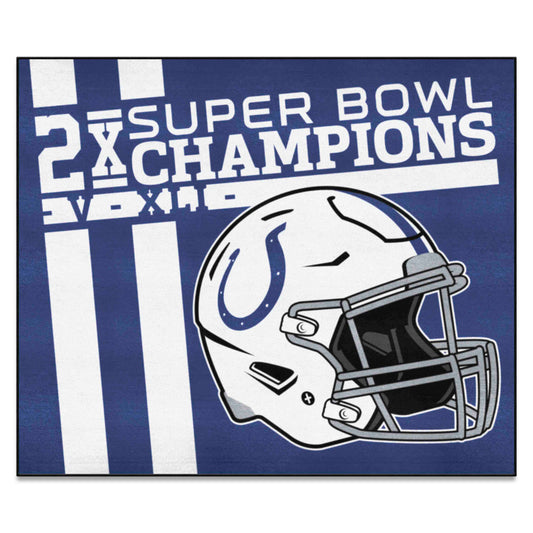 Indianapolis Colts Dynasty Tailgater Rug - 5ft. x 6ft. - Indianapolis Colts