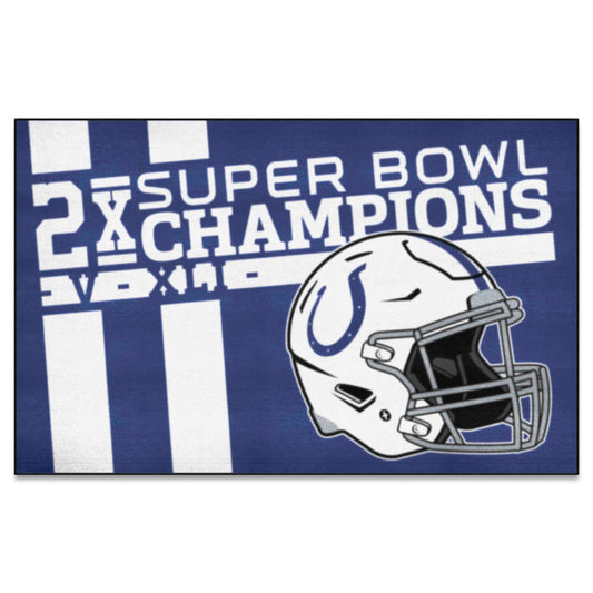 Indianapolis Colts Ulti-Mat Rug - 5ft. x 8ft. - Indianapolis Colts