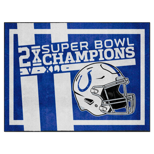 Indianapolis Colts Dynasty 8ft. x 10ft. Plush Area Rug - Indianapolis Colts