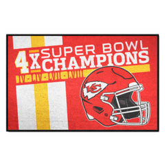 Kansas City Chiefs Dynasty Starter Mat Accent Rug - 19in. x 30in. - Kansas City Chiefs