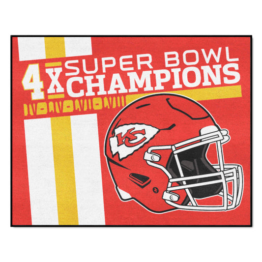 Kansas City Chiefs All-Star Rug - 34 in. x 42.5 in. Plush Area Rug - Kansas City Chiefs