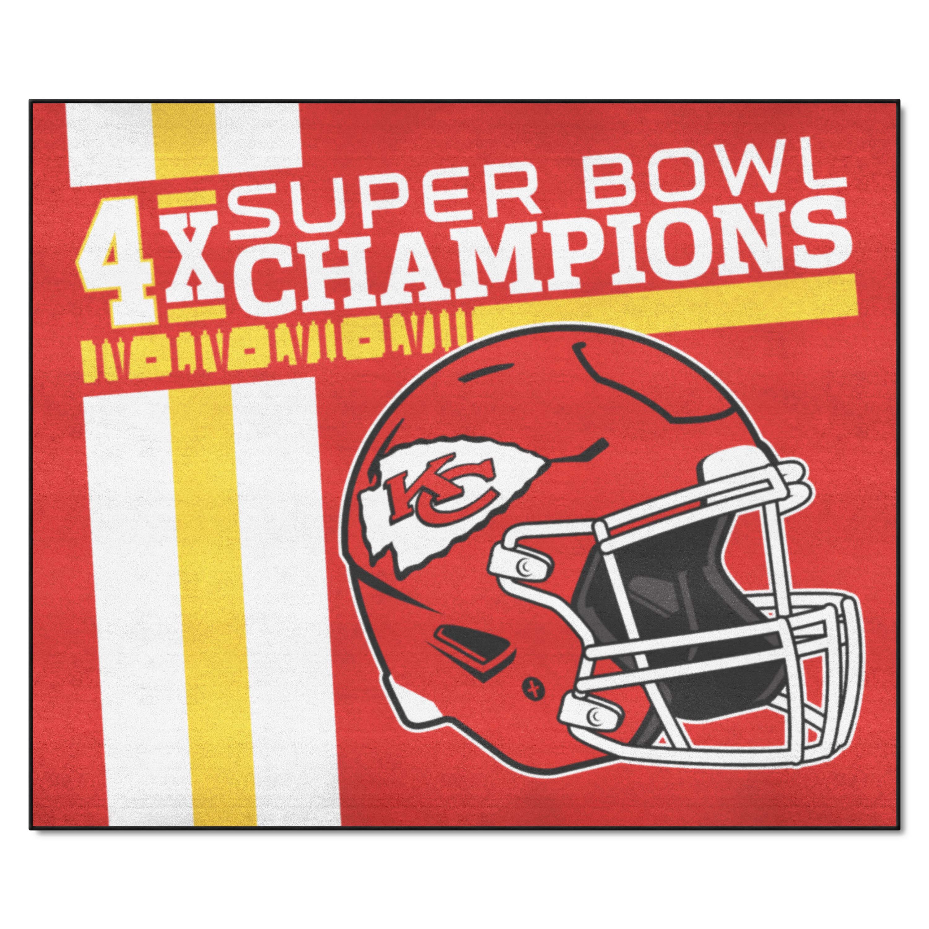 Kansas City Chiefs Dynasty Tailgater Rug - 5ft. x 6ft. - Kansas City Chiefs