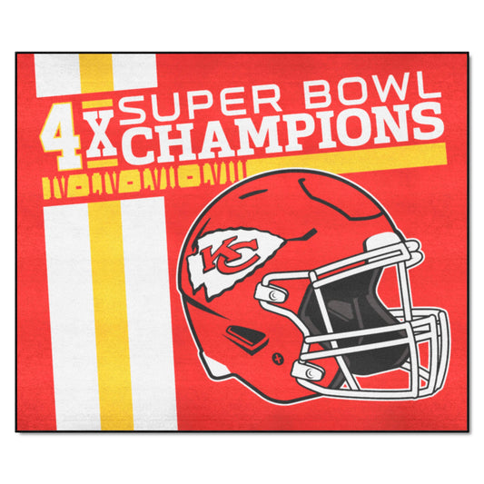 Kansas City Chiefs Dynasty Tailgater Rug - 5ft. x 6ft. - Kansas City Chiefs