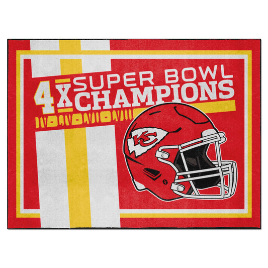 Kansas City Chiefs Dynasty 8ft. x 10ft. Plush Area Rug - Kansas City Chiefs