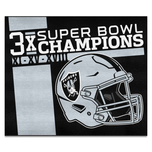 Las Vegas Raiders Dynasty Tailgater Rug - 5ft. x 6ft. - Las Vegas Raiders