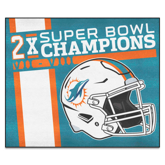 Miami Dolphins Dynasty Tailgater Rug - 5ft. x 6ft. - Miami Dolphins