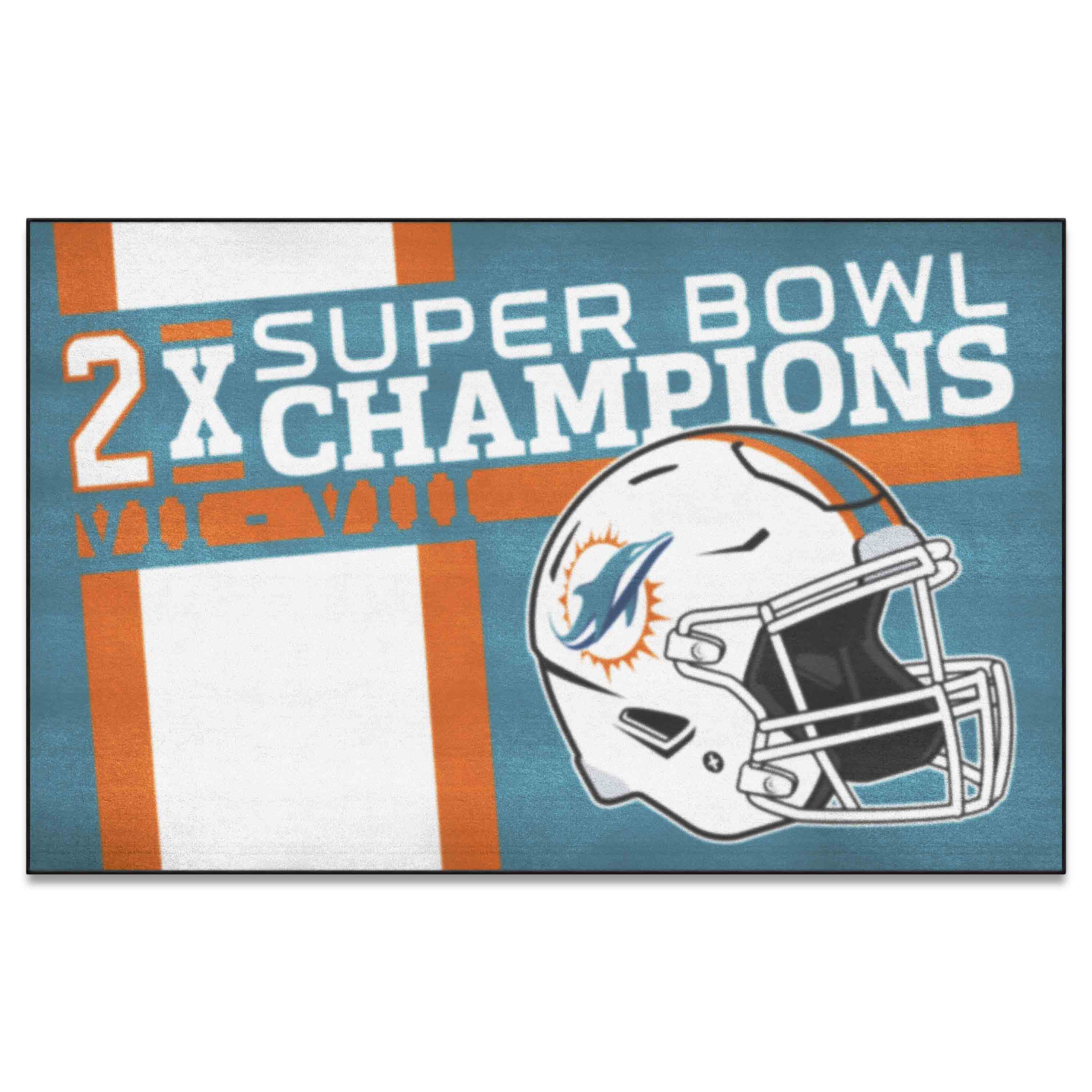 Miami Dolphins Ulti-Mat Rug - 5ft. x 8ft. - Miami Dolphins