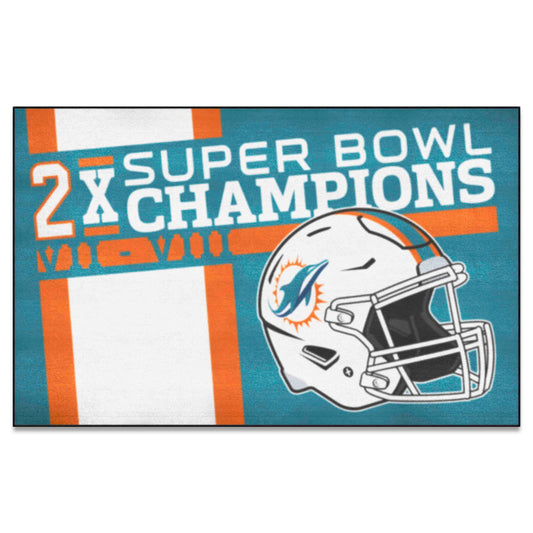 Miami Dolphins Ulti-Mat Rug - 5ft. x 8ft. - Miami Dolphins