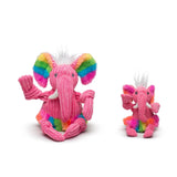 Rainbow Elephant Knottie® Plush Dog Toy - HuggleHounds - Flyclothing LLC