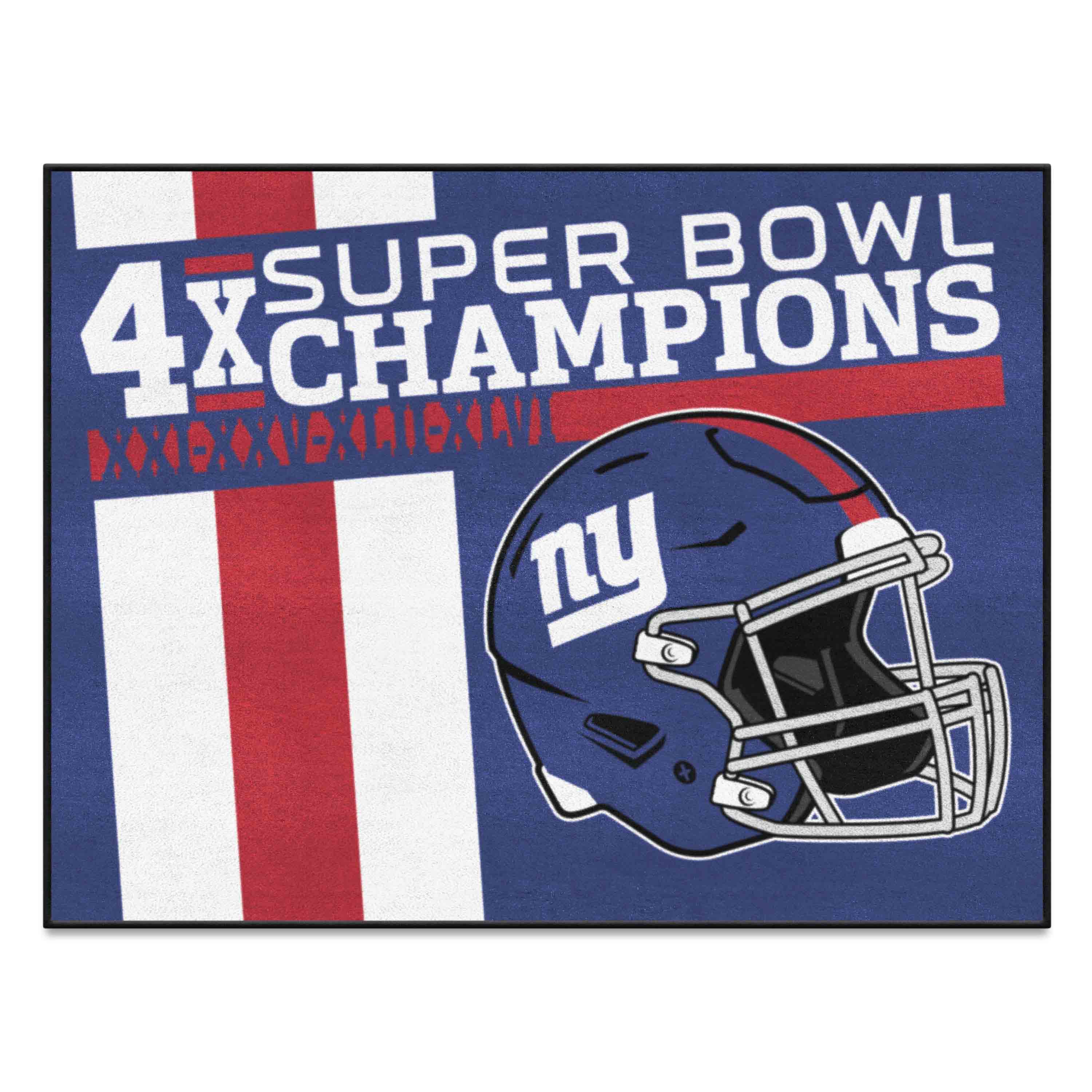 New York Giants All-Star Rug - 34 in. x 42.5 in. Plush Area Rug - New York Giants