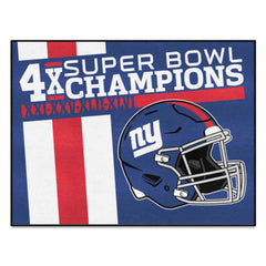 New York Giants All-Star Rug - 34 in. x 42.5 in. Plush Area Rug - New York Giants