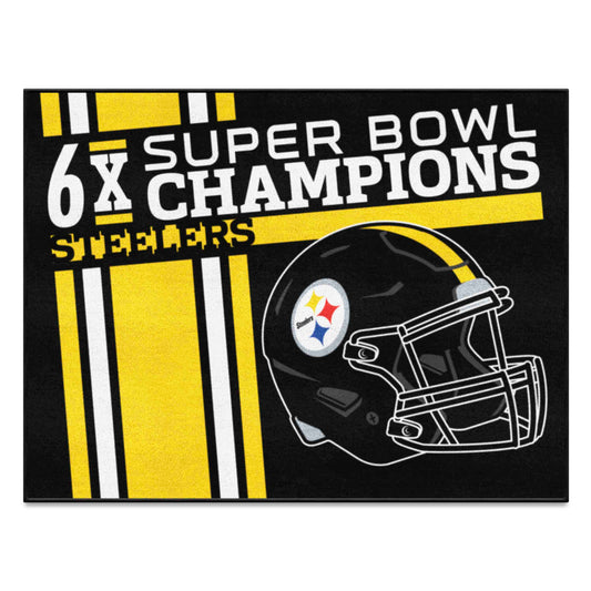 Pittsburgh Steelers All-Star Rug - 34 in. x 42.5 in. Plush Area Rug - Pittsburgh Steelers