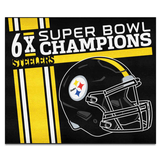 Pittsburgh Steelers Dynasty Tailgater Rug - 5ft. x 6ft. - Pittsburgh Steelers