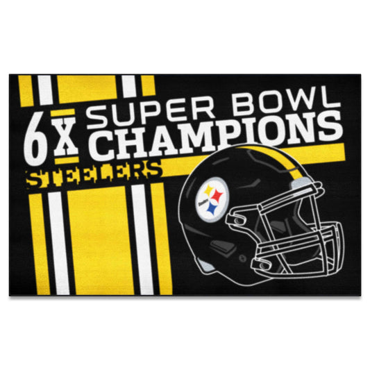 Pittsburgh Steelers Ulti-Mat Rug - 5ft. x 8ft. - Pittsburgh Steelers