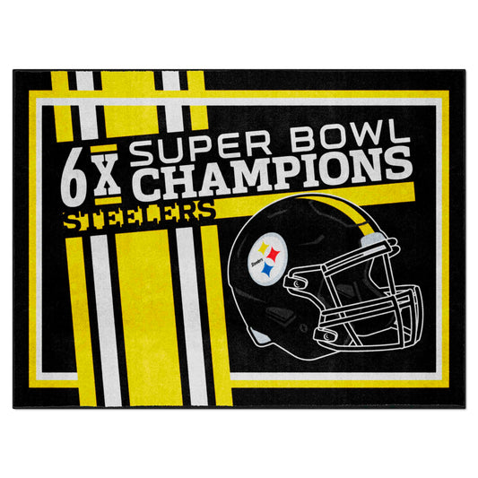 Pittsburgh Steelers Dynasty 8ft. x 10ft. Plush Area Rug - Pittsburgh Steelers