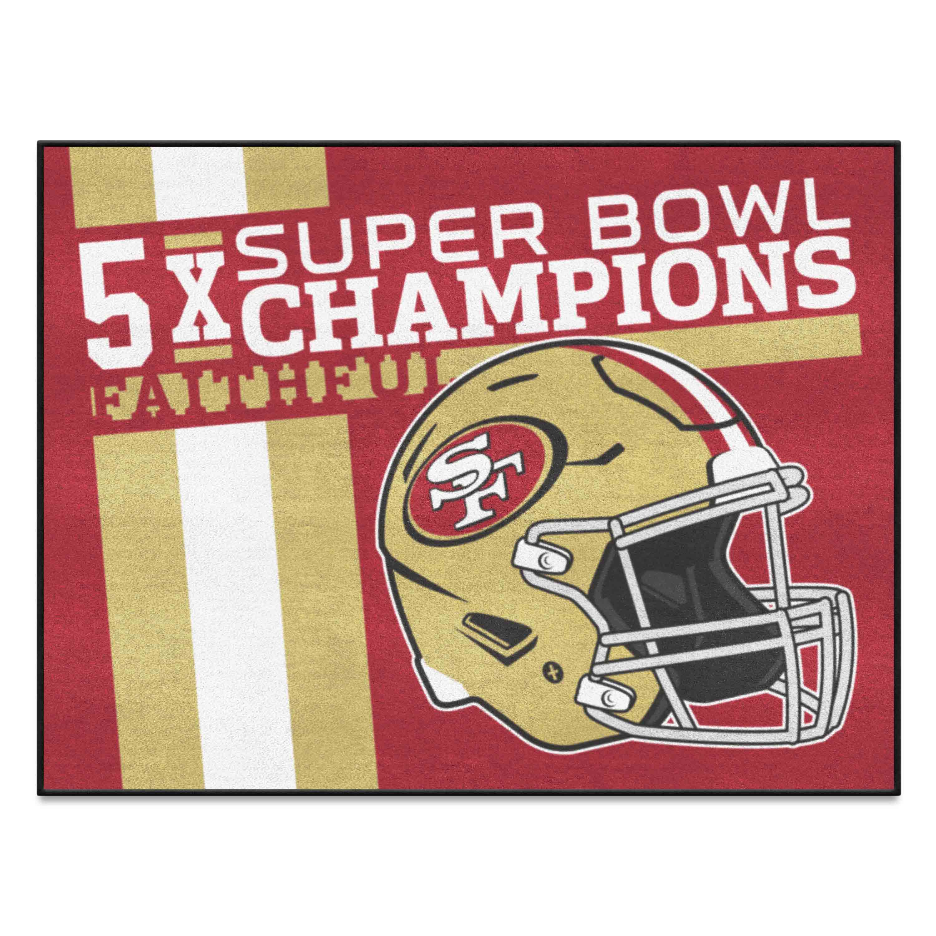 San Francisco 49ers All-Star Rug - 34 in. x 42.5 in. Plush Area Rug - San Francisco 49ers